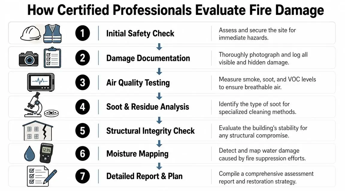 How Certified Professionals Evaluate Fire Damage