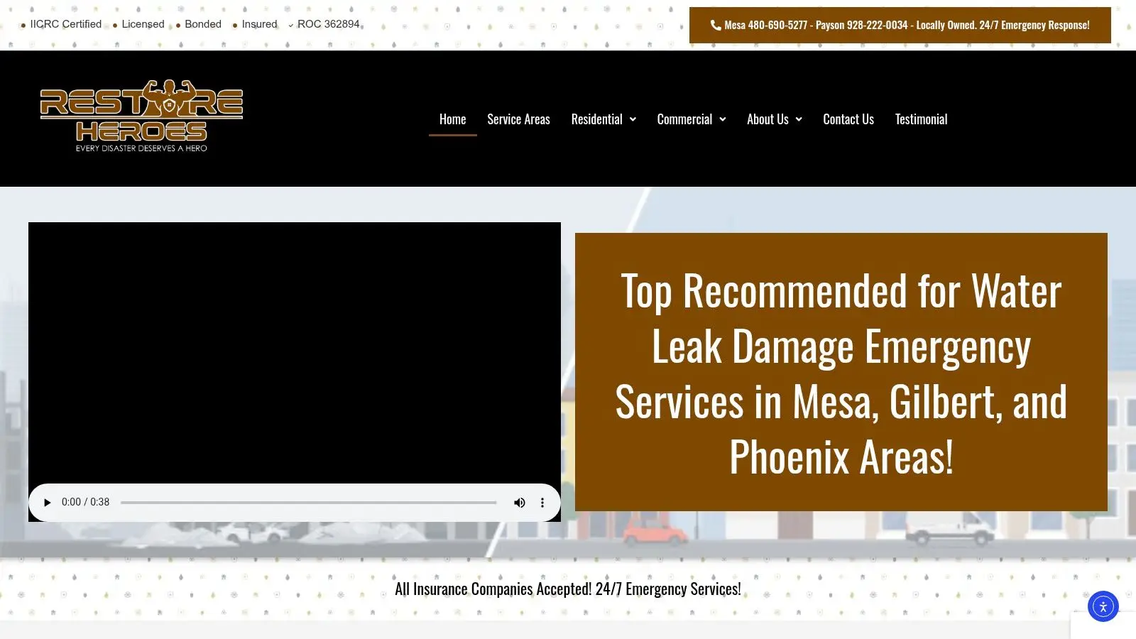 Screenshot from https://www.restoreheroesaz.com