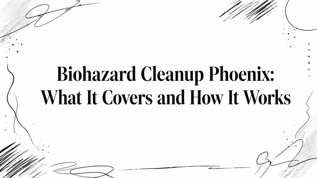 Biohazard Cleanup Phoenix: What It Covers and How It Works