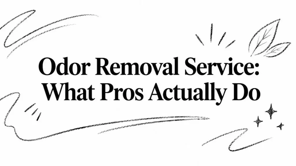 Odor Removal Service: What Pros Actually Do